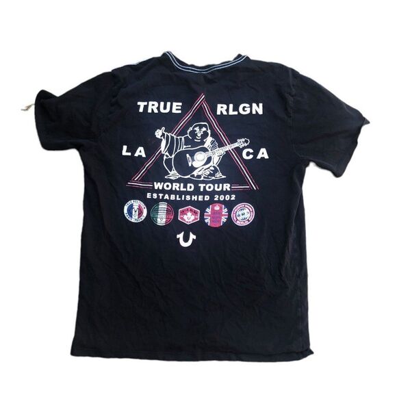 True Religion T Shirt Big Logo Large - Picture 1 of 4